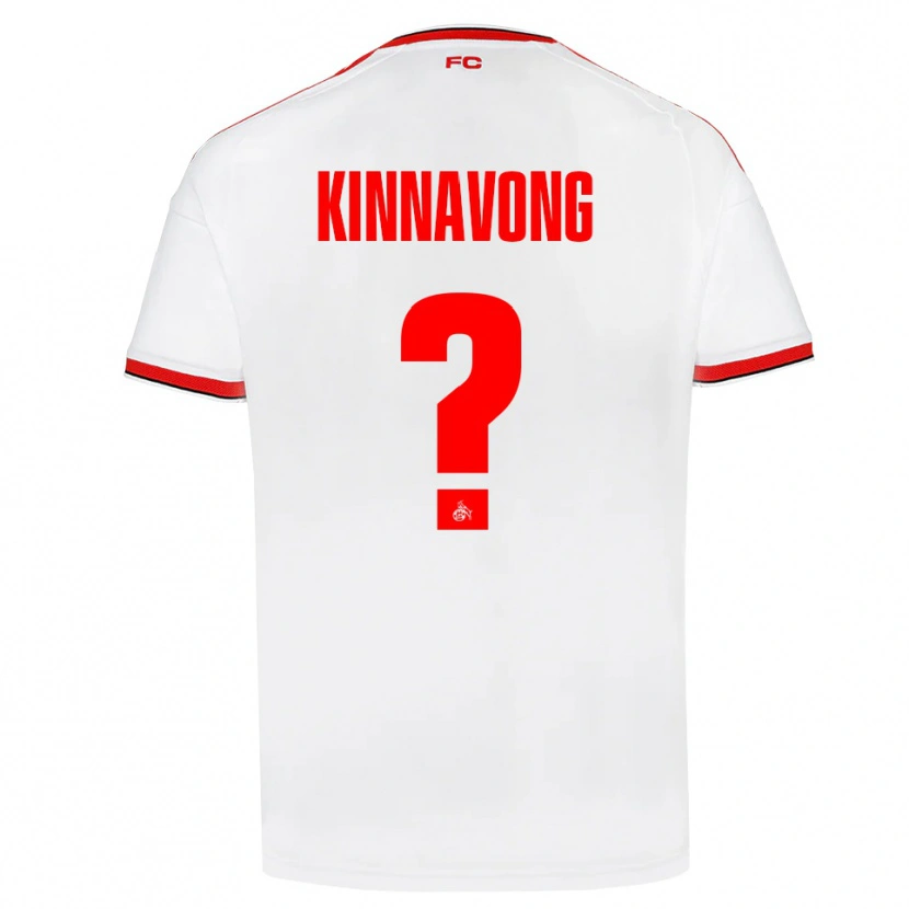 Danxen Donna Maglia Jordan Kinnavong #0 Bianco Rosso Nero Kit Gara Home 2026/27 Maglietta