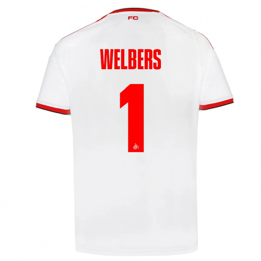 Danxen Donna Maglia Jakob Welbers #1 Bianco Rosso Nero Kit Gara Home 2026/27 Maglietta