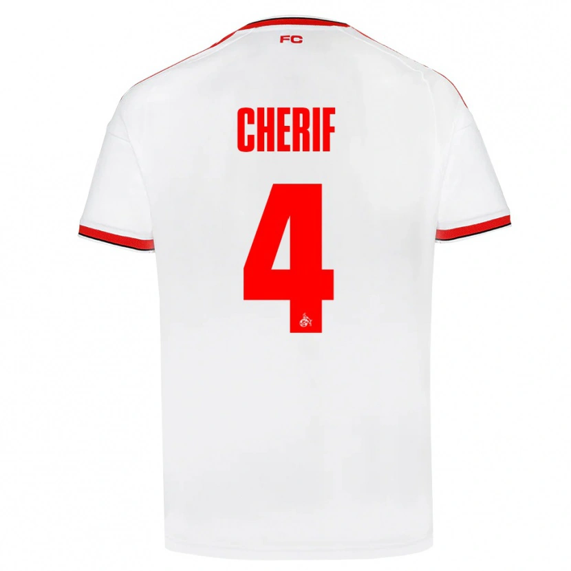 Danxen Donna Maglia Hamed Cherif #4 Bianco Rosso Nero Kit Gara Home 2026/27 Maglietta