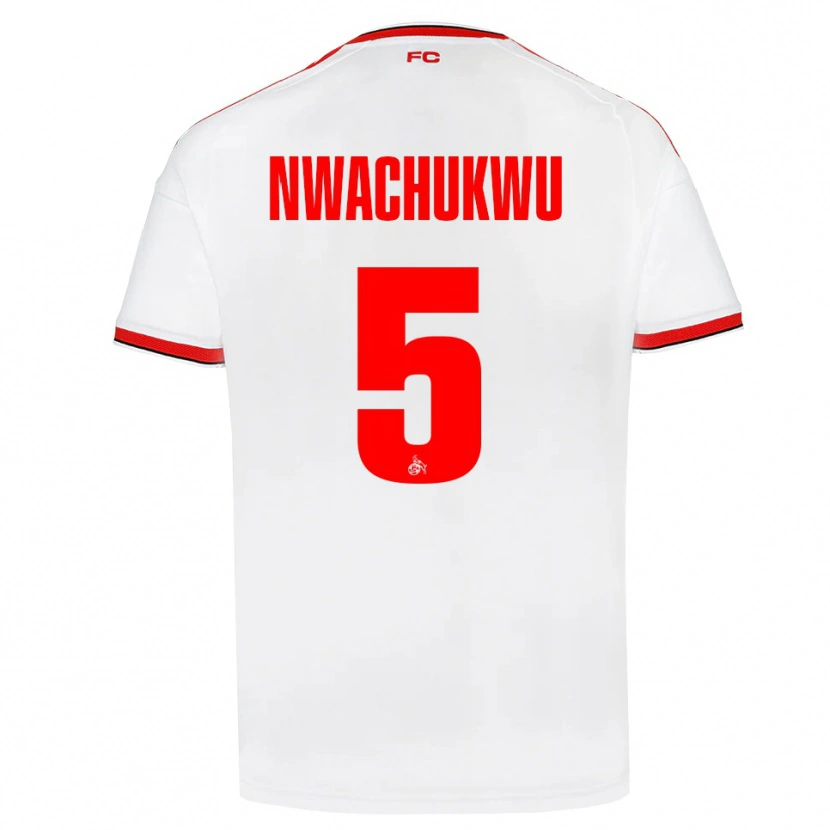 Danxen Donna Maglia Ben Nwachukwu #5 Bianco Rosso Nero Kit Gara Home 2026/27 Maglietta