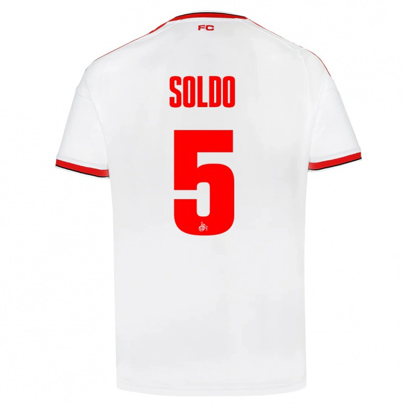 Danxen Donna Maglia Nikola Soldo #5 Bianco Rosso Nero Kit Gara Home 2026/27 Maglietta