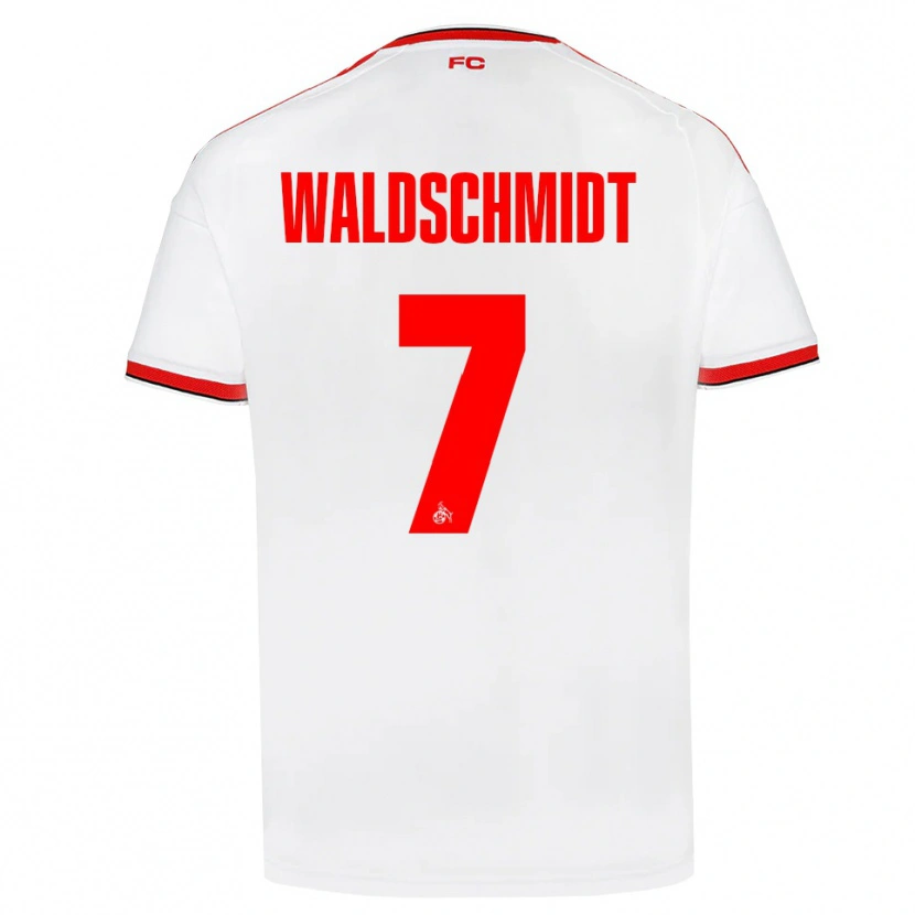 Danxen Donna Maglia Luca Waldschmidt #7 Bianco Rosso Nero Kit Gara Home 2026/27 Maglietta