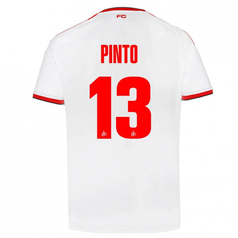 Danxen Donna Maglia João Pinto #13 Bianco Rosso Nero Kit Gara Home 2026/27 Maglietta