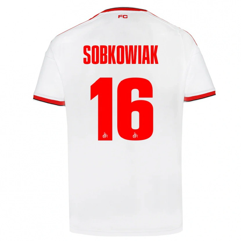 Danxen Donna Maglia Jannis Sobkowiak #16 Bianco Rosso Nero Kit Gara Home 2026/27 Maglietta