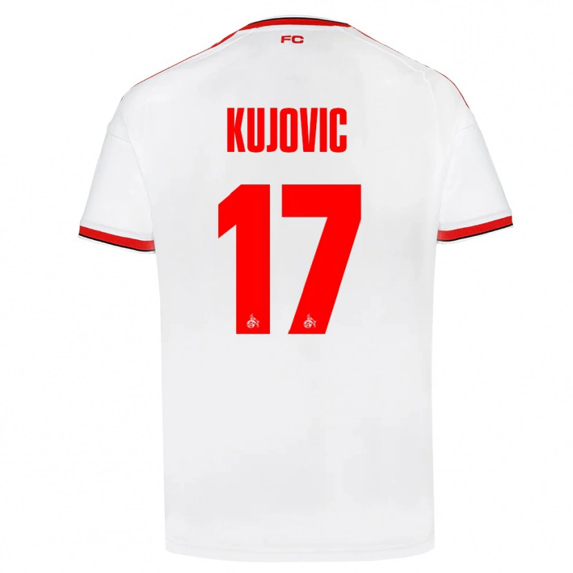 Danxen Donna Maglia Emin Kujovic #17 Bianco Rosso Nero Kit Gara Home 2026/27 Maglietta