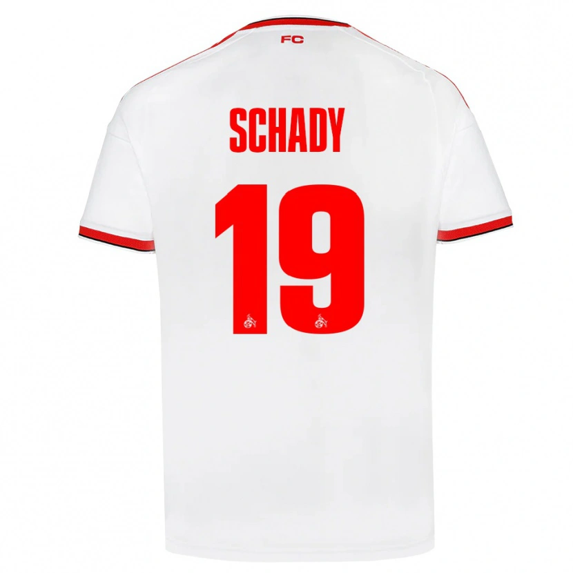 Danxen Donna Maglia Alexis Schady #19 Bianco Rosso Nero Kit Gara Home 2026/27 Maglietta