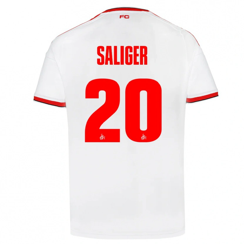 Danxen Donna Maglia Jonas Saliger #20 Bianco Rosso Nero Kit Gara Home 2026/27 Maglietta