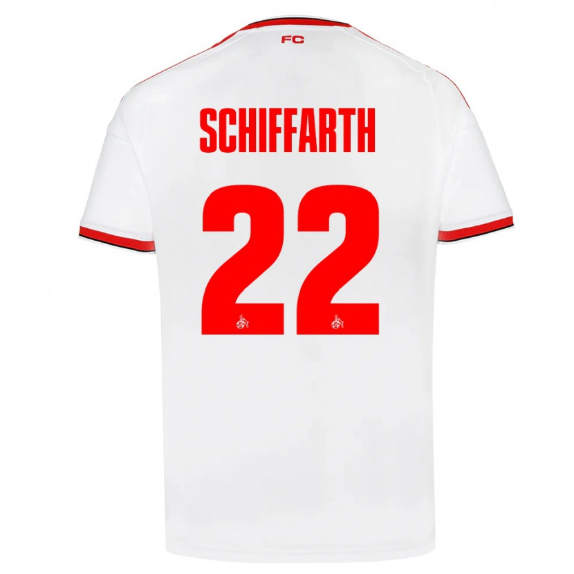 Danxen Donna Maglia Julia Schiffarth #22 Bianco Rosso Nero Kit Gara Home 2026/27 Maglietta