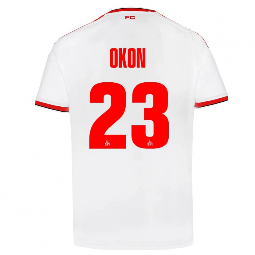 Danxen Donna Maglia Paul Okon-Engstler #23 Bianco Rosso Nero Kit Gara Home 2026/27 Maglietta