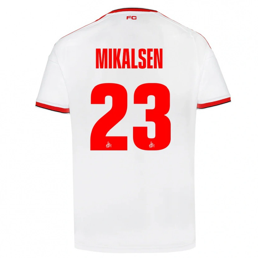 Danxen Donna Maglia Aurora Mikalsen #23 Bianco Rosso Nero Kit Gara Home 2026/27 Maglietta