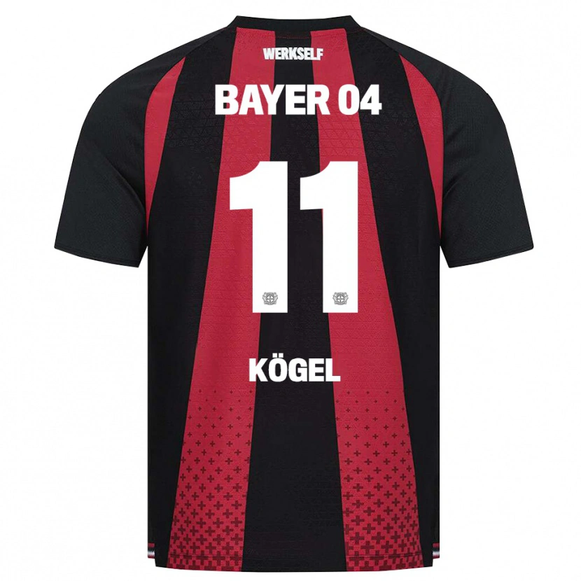Danxen Donna Maglia Kristin Kögel #11 Nero Bianco Rosso Kit Gara Home 2026/27 Maglietta