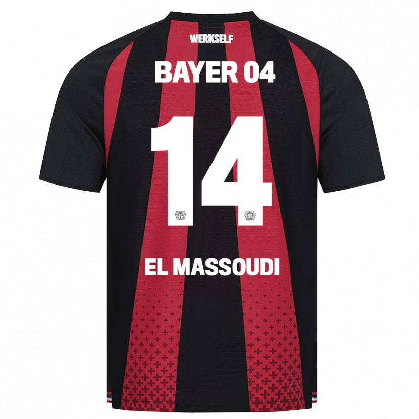 Danxen Donna Maglia Nassim El Massoudi #14 Nero Bianco Rosso Kit Gara Home 2026/27 Maglietta