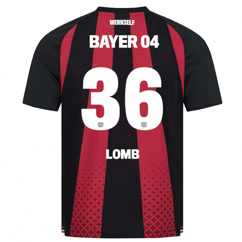 Danxen Donna Maglia Niklas Lomb #36 Nero Bianco Rosso Kit Gara Home 2026/27 Maglietta