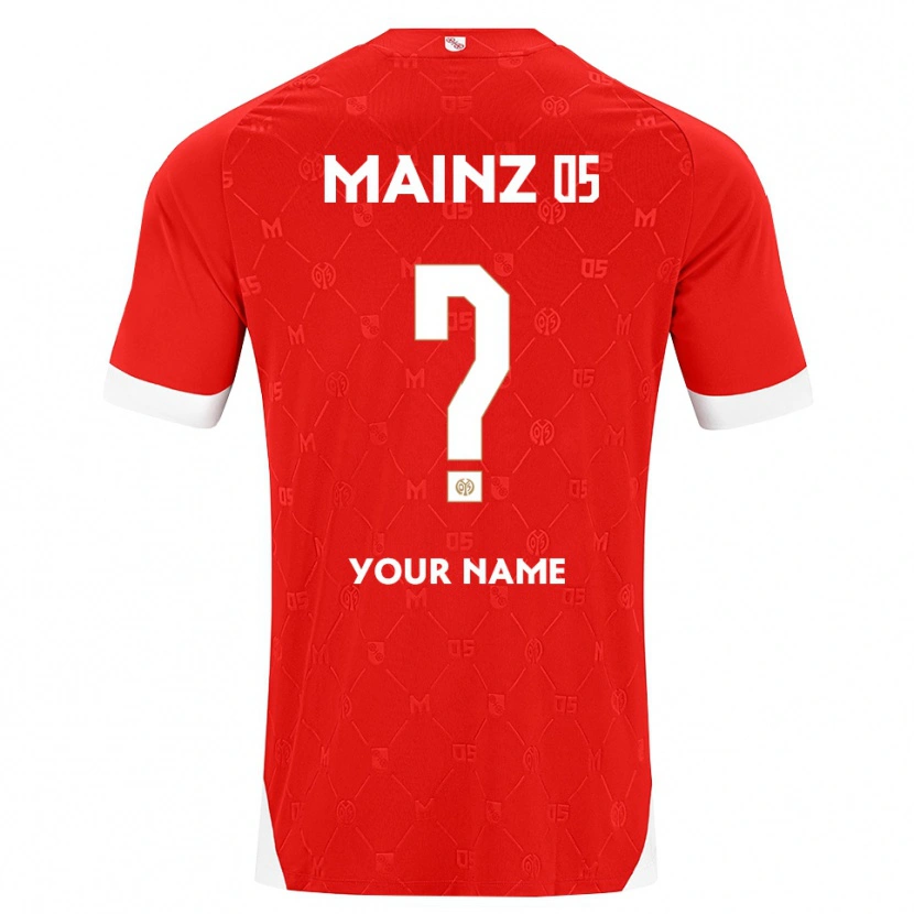 Danxen Donna Maglia Il Tuo Nome #0 Rosso Bianco Kit Gara Home 2026/27 Maglietta