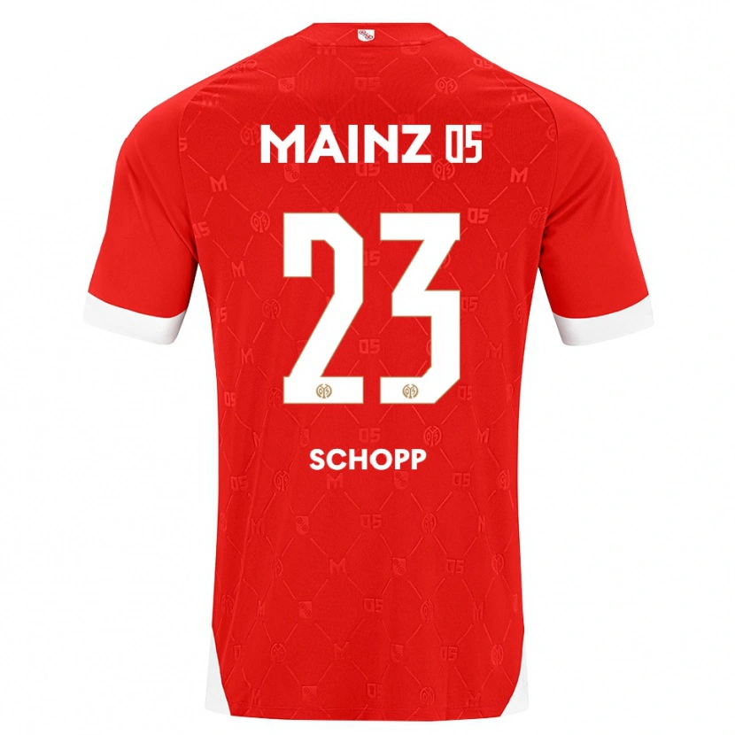 Danxen Donna Maglia Konstantin Schopp #23 Rosso Bianco Kit Gara Home 2026/27 Maglietta