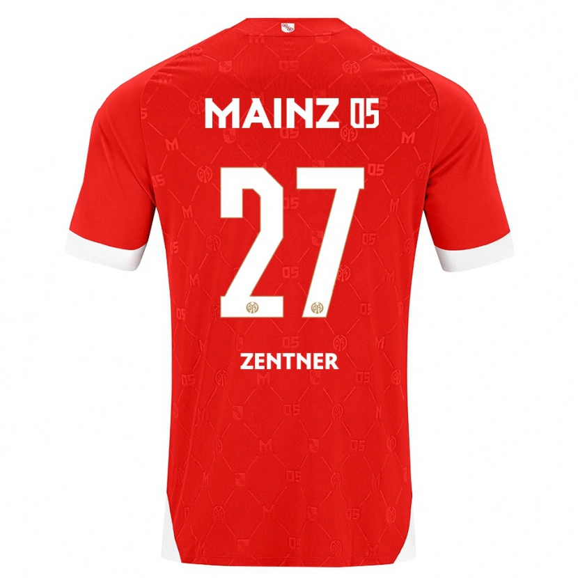 Danxen Donna Maglia Robin Zentner #27 Rosso Bianco Kit Gara Home 2026/27 Maglietta