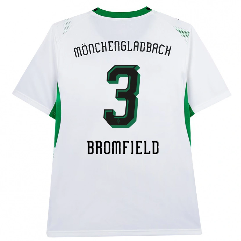 Danxen Donna Maglia Rio Bromfield #3 Bianco Nero Verde Kit Gara Home 2026/27 Maglietta