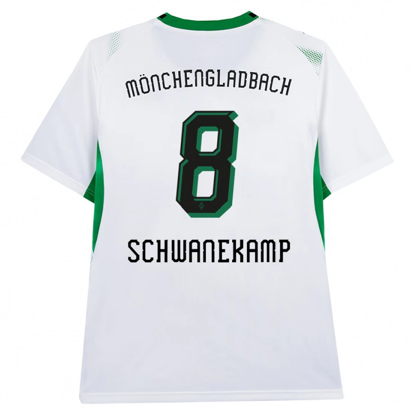 Danxen Donna Maglia Jana Schwanekamp #8 Bianco Nero Verde Kit Gara Home 2026/27 Maglietta