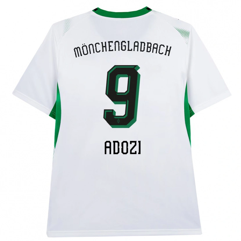 Danxen Donna Maglia Justin Adozi #9 Bianco Nero Verde Kit Gara Home 2026/27 Maglietta