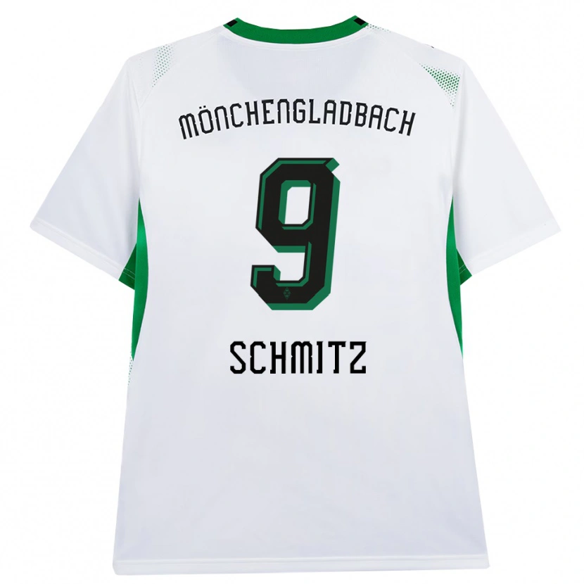 Danxen Donna Maglia Sarah Schmitz #9 Bianco Nero Verde Kit Gara Home 2026/27 Maglietta