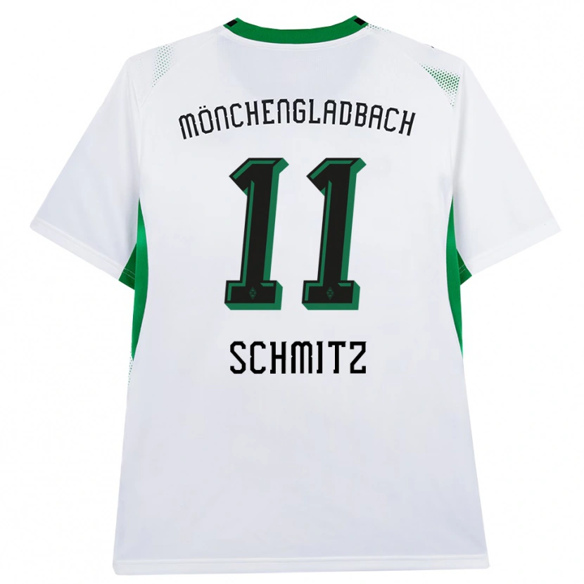 Danxen Donna Maglia Louisa Schmitz #11 Bianco Nero Verde Kit Gara Home 2026/27 Maglietta