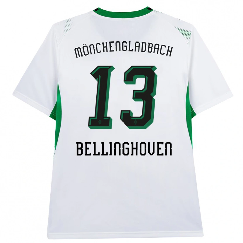 Danxen Donna Maglia Christina Bellinghoven #13 Bianco Nero Verde Kit Gara Home 2026/27 Maglietta
