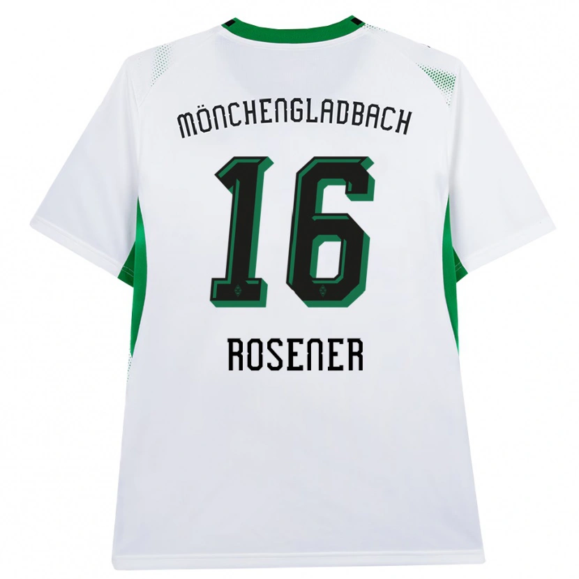 Danxen Donna Maglia Chiara Rösener #16 Bianco Nero Verde Kit Gara Home 2026/27 Maglietta