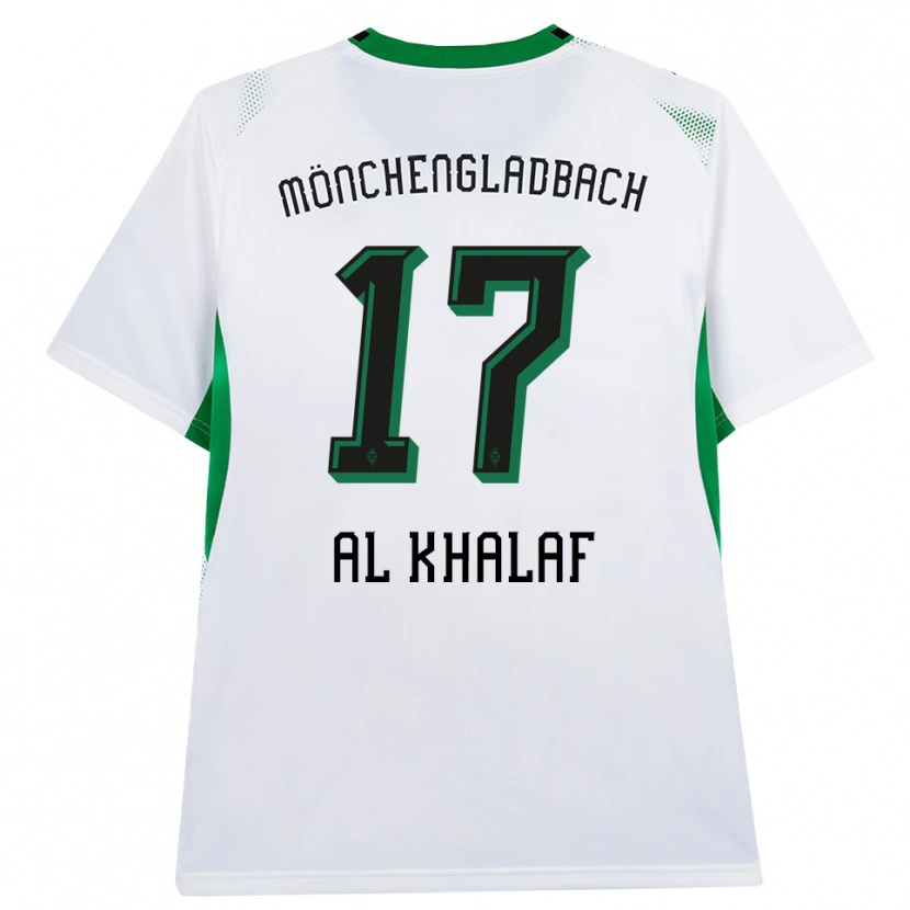 Danxen Donna Maglia Abdul Al-Khalaf #17 Bianco Nero Verde Kit Gara Home 2026/27 Maglietta