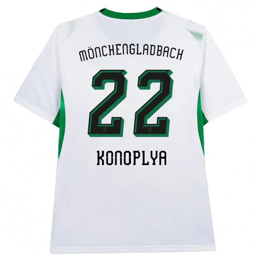 Danxen Donna Maglia Yukhym Konoplya #22 Bianco Nero Verde Kit Gara Home 2026/27 Maglietta