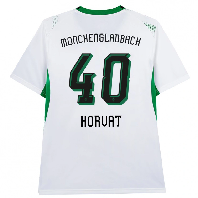 Danxen Donna Maglia Niko Horvat #40 Bianco Nero Verde Kit Gara Home 2026/27 Maglietta