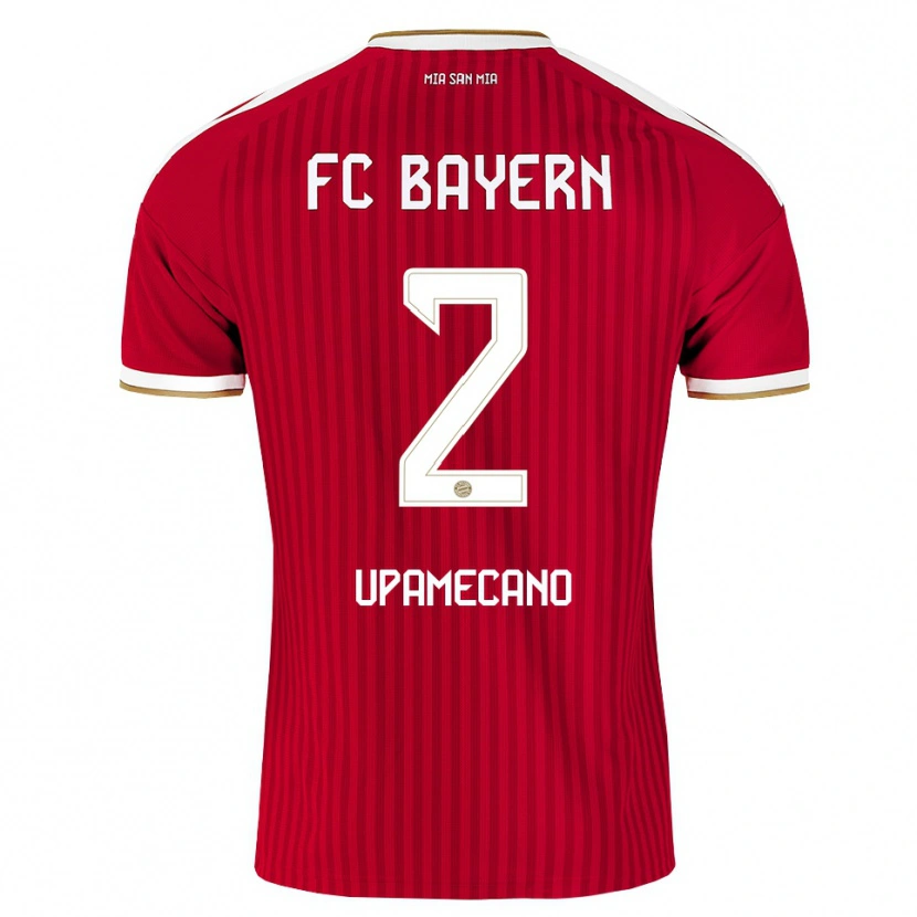 Danxen Donna Maglia Dayot Upamecano #2 Rosso Bianco Blu Kit Gara Home 2026/27 Maglietta