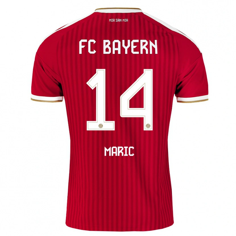 Danxen Donna Maglia Matteo Maric #14 Rosso Bianco Blu Kit Gara Home 2026/27 Maglietta
