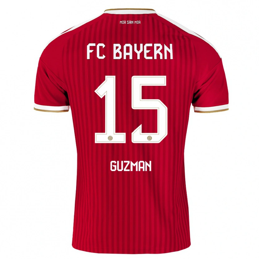 Danxen Donna Maglia Ana María Guzmán #15 Rosso Bianco Blu Kit Gara Home 2026/27 Maglietta