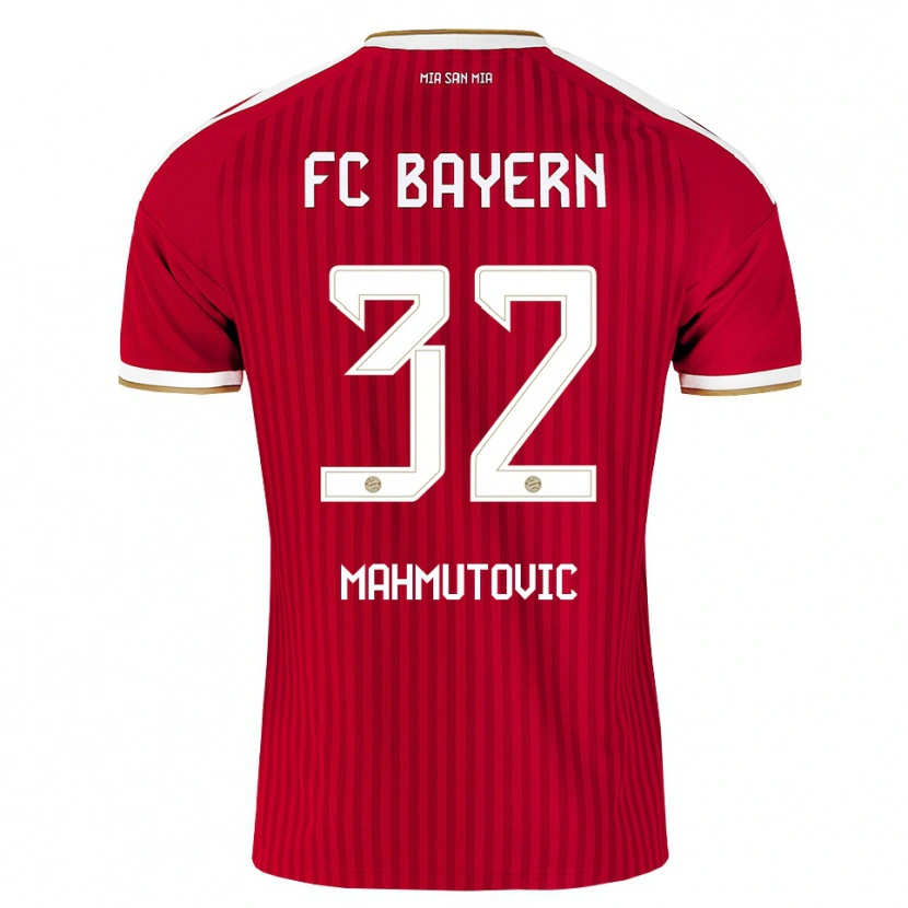 Danxen Donna Maglia Ena Mahmutovic #32 Rosso Bianco Blu Kit Gara Home 2026/27 Maglietta