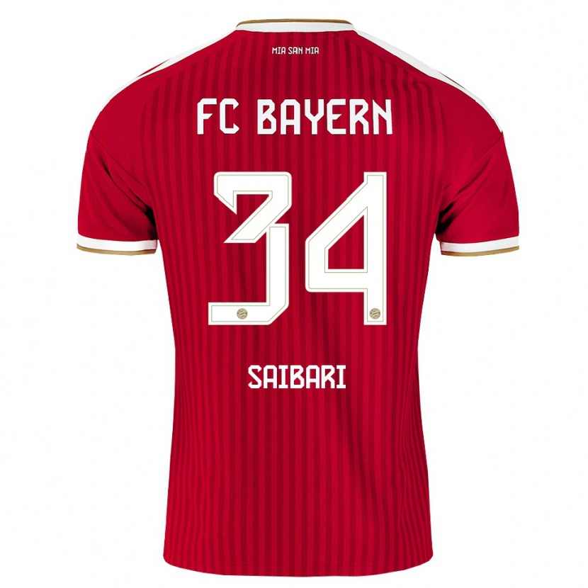 Danxen Donna Maglia Ismael Saibari #34 Rosso Bianco Blu Kit Gara Home 2026/27 Maglietta