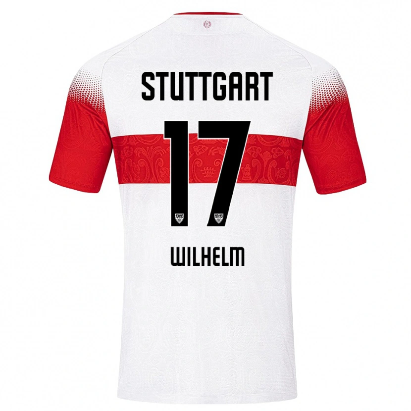 Danxen Donna Maglia Julian Wilhelm #17 Bianco Rosso Giallo Kit Gara Home 2026/27 Maglietta