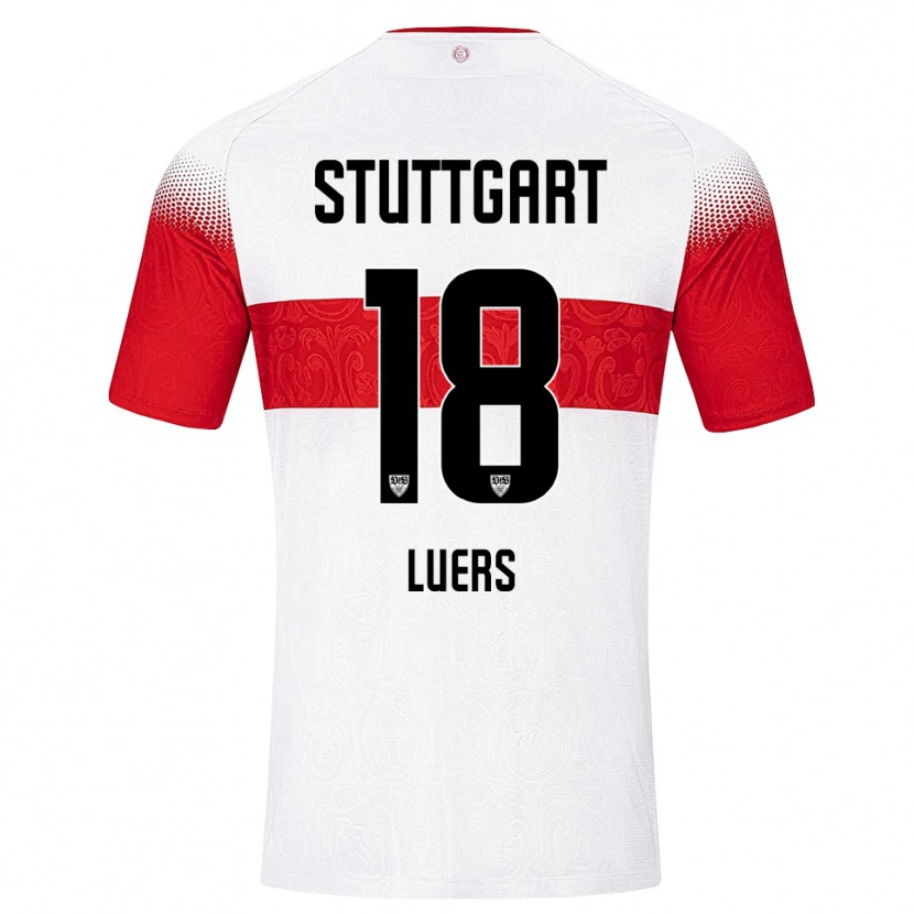 Danxen Donna Maglia Julian Lüers #18 Bianco Rosso Giallo Kit Gara Home 2026/27 Maglietta