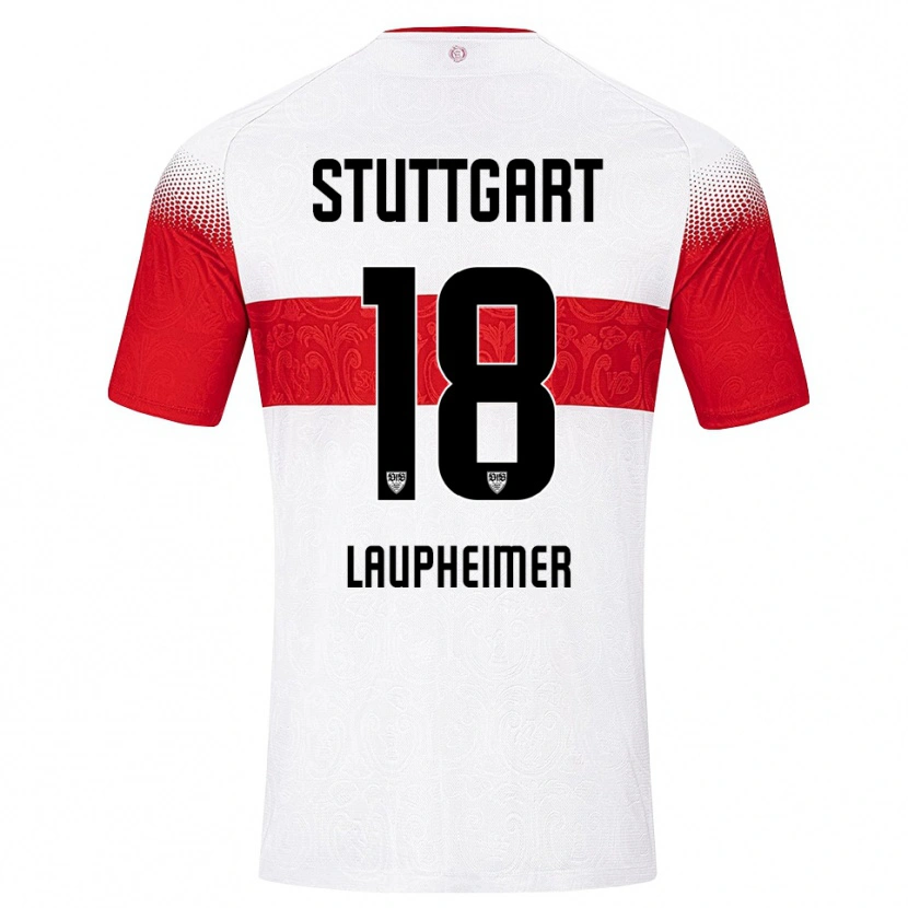 Danxen Donna Maglia Lukas Laupheimer #18 Bianco Rosso Giallo Kit Gara Home 2026/27 Maglietta