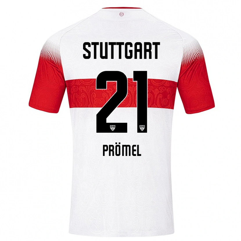 Danxen Donna Maglia Grischa Prömel #21 Bianco Rosso Giallo Kit Gara Home 2026/27 Maglietta