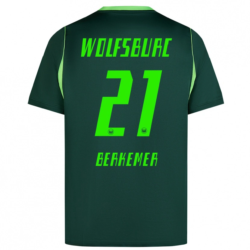 Danxen Donna Maglia Melvin Berkemer #21 Verde Scuro Bianco Kit Gara Home 2026/27 Maglietta