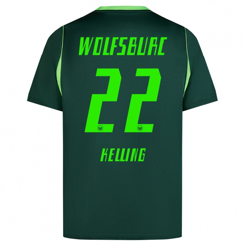 Danxen Donna Maglia Lenny Kelling #22 Verde Scuro Bianco Kit Gara Home 2026/27 Maglietta
