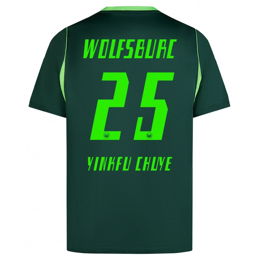 Danxen Donna Maglia Miguel Yinkfu Chuye #25 Verde Scuro Bianco Kit Gara Home 2026/27 Maglietta