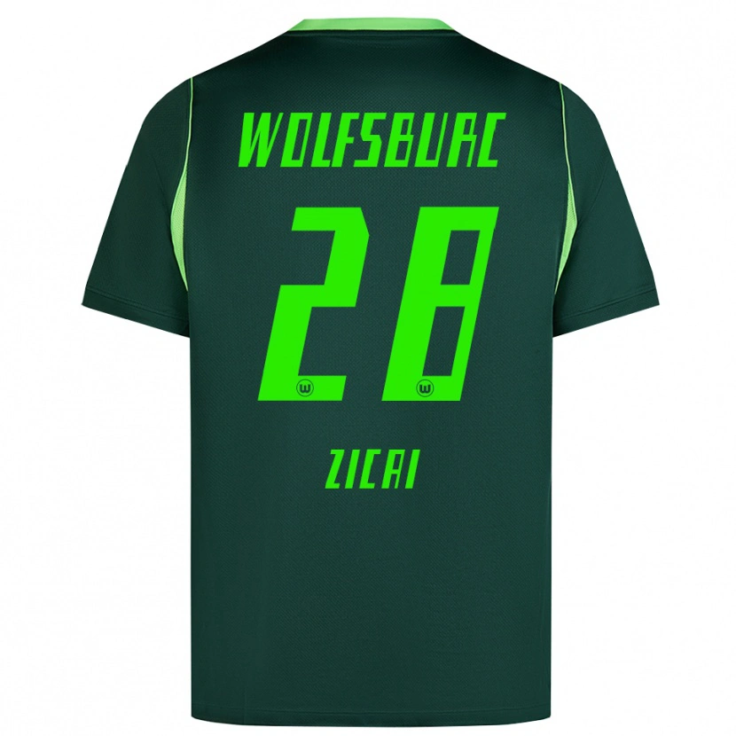 Danxen Donna Maglia Cora Zicai #28 Verde Scuro Bianco Kit Gara Home 2026/27 Maglietta