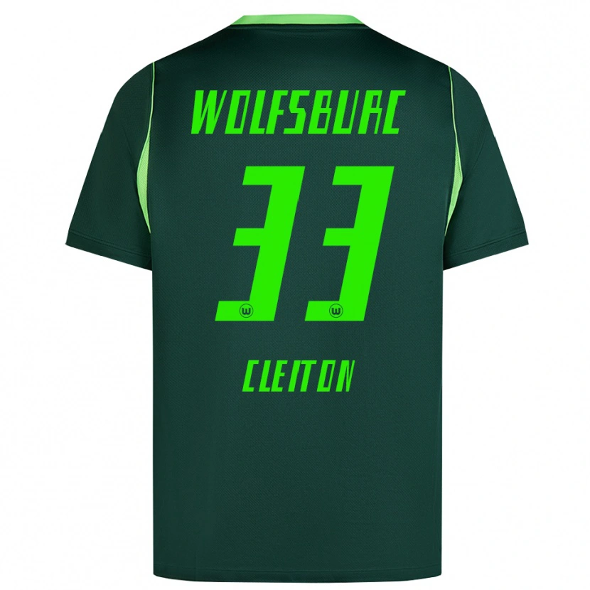 Danxen Donna Maglia Cleiton Santana Dos Santos #33 Verde Scuro Bianco Kit Gara Home 2026/27 Maglietta