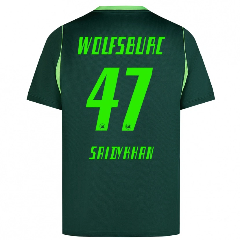Danxen Donna Maglia Ibrahim Saidykhan #47 Verde Scuro Bianco Kit Gara Home 2026/27 Maglietta