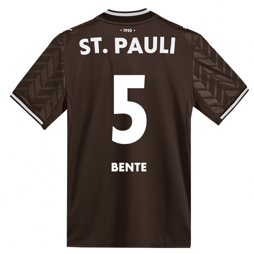 Danxen Donna Maglia Joris Bente #5 Caffè Bianco Kit Gara Home 2026/27 Maglietta