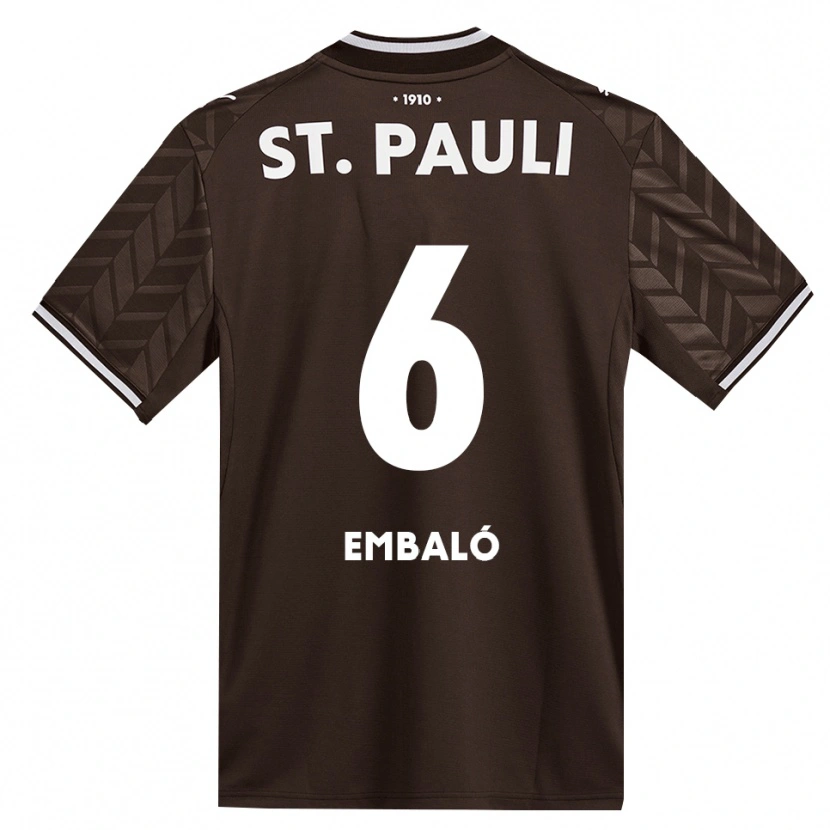 Danxen Donna Maglia Diego Embaló #6 Caffè Bianco Kit Gara Home 2026/27 Maglietta