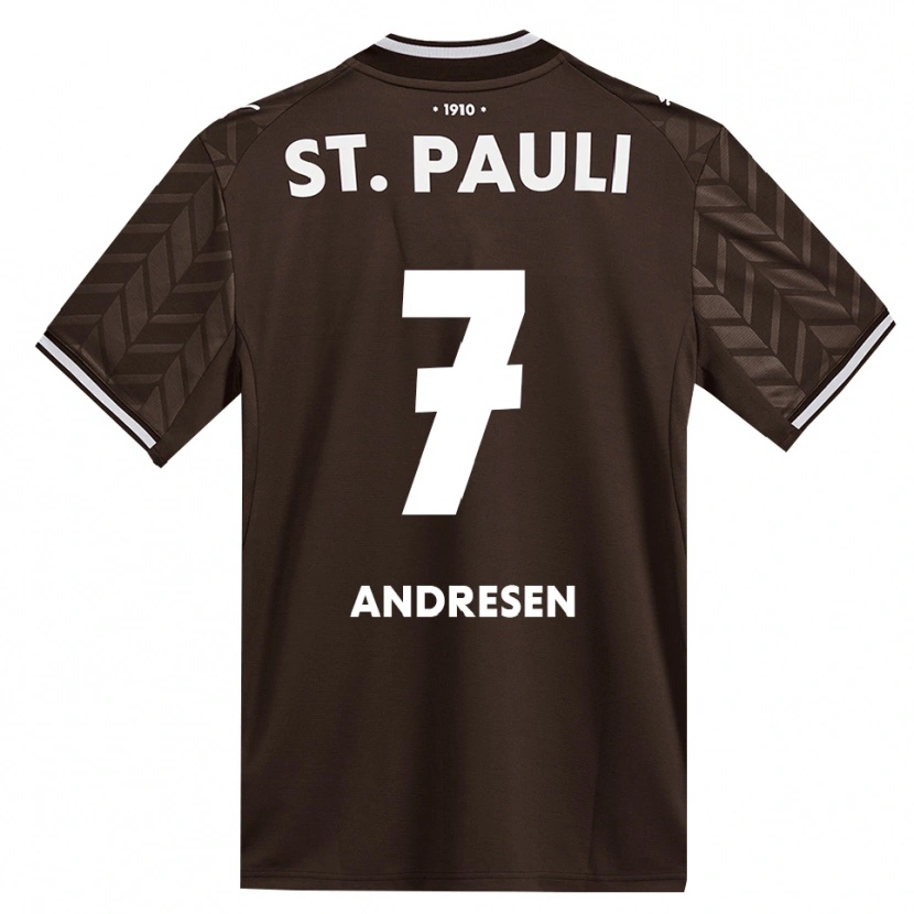 Danxen Donna Maglia Jan Andresen #7 Caffè Bianco Kit Gara Home 2026/27 Maglietta