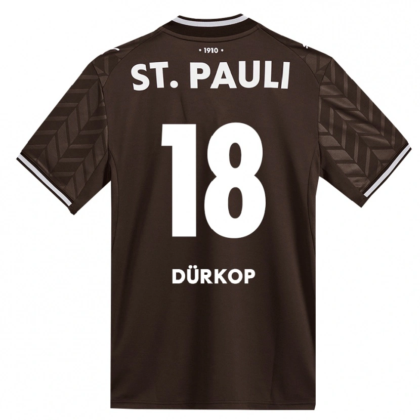 Danxen Donna Maglia Paul Dürkop #18 Caffè Bianco Kit Gara Home 2026/27 Maglietta