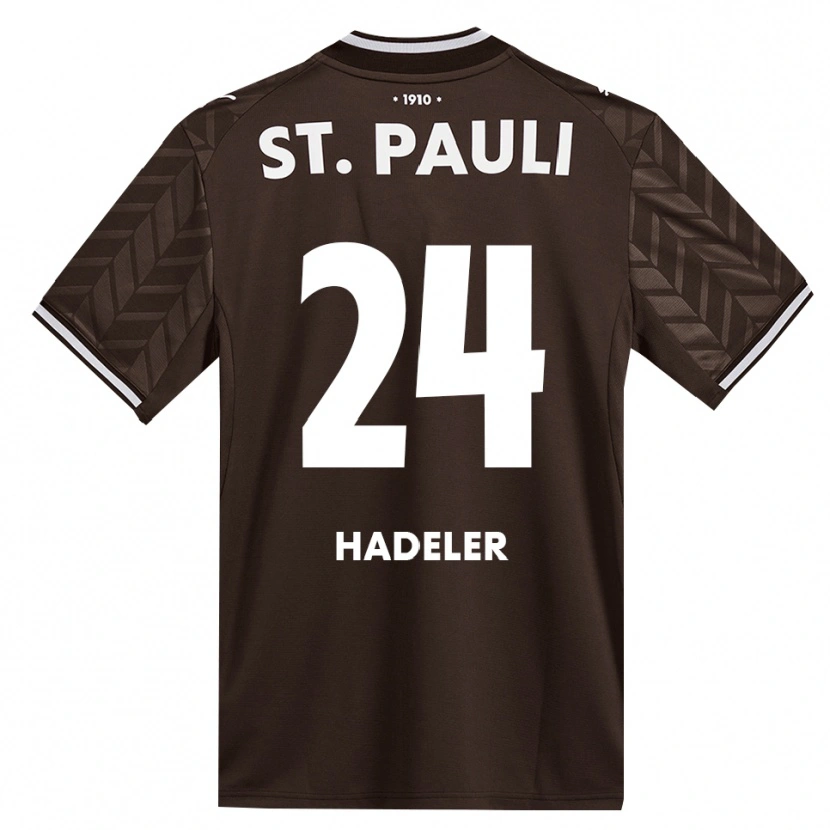 Danxen Donna Maglia Jonathan Hadeler #24 Caffè Bianco Kit Gara Home 2026/27 Maglietta
